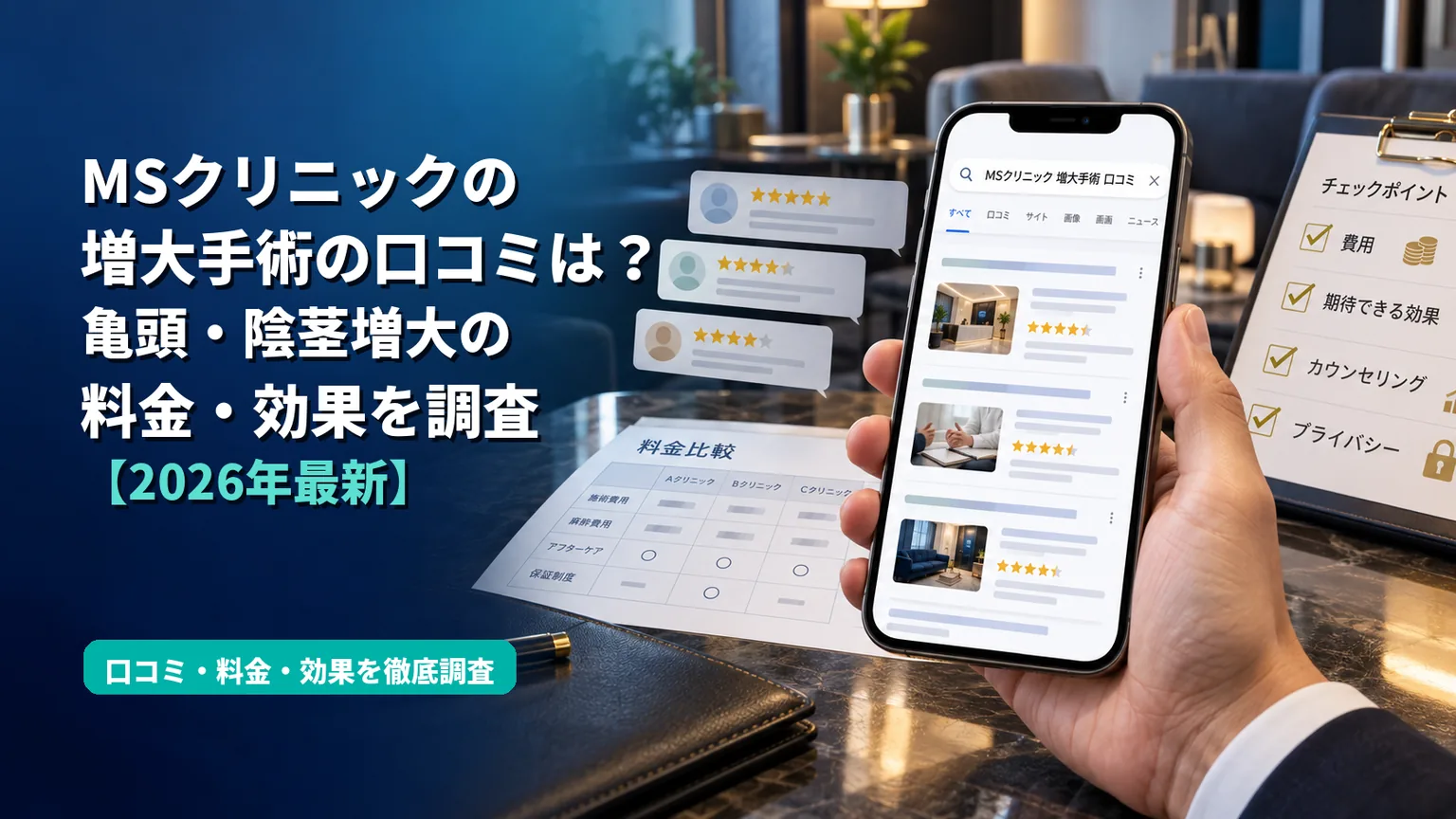 MSクリニックの増大手術の口コミは?亀頭・陰茎増大の料金・効果を調査【2026年最新】