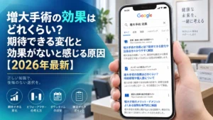 ペ二ス増大手術の効果はどれくらい？期待できる変化と効果がないと感じる原因【2026年最新】