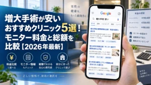 増大手術が安いおすすめクリニック5選！モニター料金と総額を比較【2026年最新】